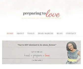 Preparingtolove.com(Preparing To Love) Screenshot