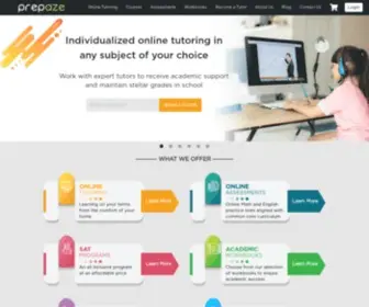 Prepaze.com(Interactive online tutoring) Screenshot