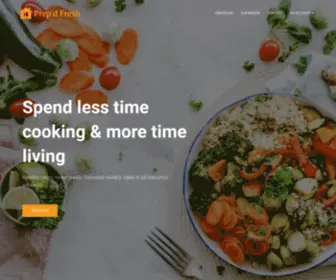 Prepdfresh.com(Healthy, ready-to-eat meals) Screenshot