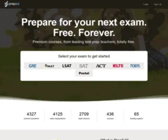 Preped.com(PrepEd Exam Preparation) Screenshot