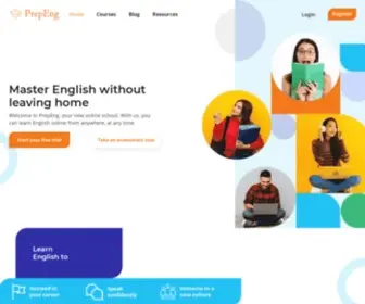 Prepeng.com(PrepEng Online English School) Screenshot