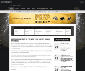 Prephockeyclub.org(PREP High School Hockey Club) Screenshot