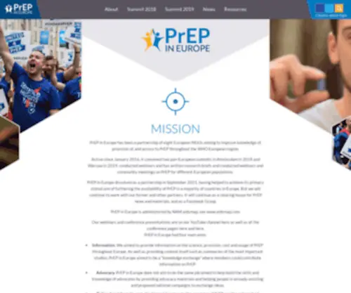 Prepineurope.org(PrEP in Europe) Screenshot
