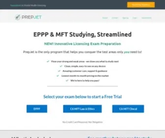Prepjet.net(Official Site for EPPP Prep) Screenshot