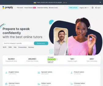 Preply.com(Learn with the best online language tutors) Screenshot