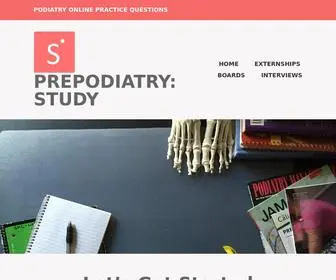 Prepodiatrystudy.com(Podiatry Online Practice Questions) Screenshot