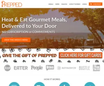 Preppeddelivery.com(Healthy Prepped Gourmet Meals by the Best Meal Prep Company) Screenshot