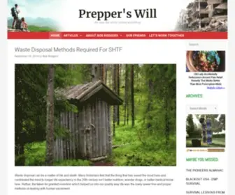 Prepperswill.com(Prepper's Will) Screenshot