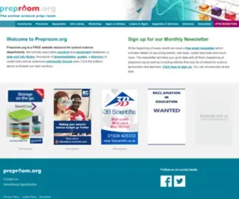 Preproom.org(The Online Science Prep Room) Screenshot