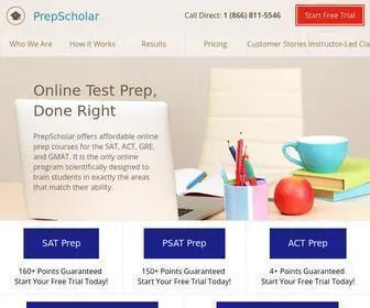 Prepscholar.com(Our Online ACT and SAT Prep Course Guarantees you a 240+ Points Improvement. Our prep) Screenshot