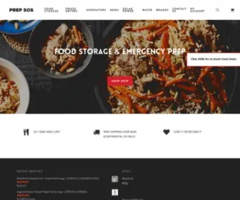 Prepsos.com(Food Storage & Emergency Preparation) Screenshot