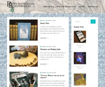 Preraphaelitesisterhood.com(Pre-Raphaelite Sisterhood) Screenshot