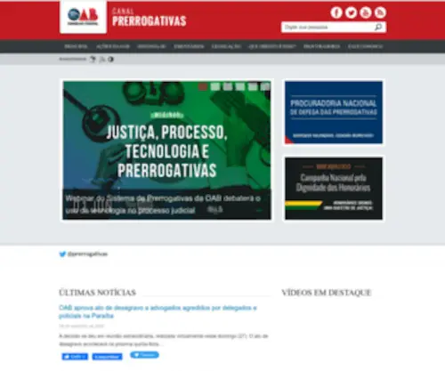 Prerrogativas.org.br(Canal Prerrogativas) Screenshot