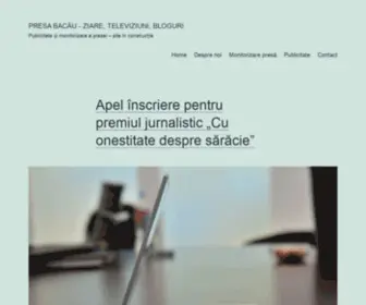 Presabacau.ro(Publicitate și monitorizare a presei) Screenshot