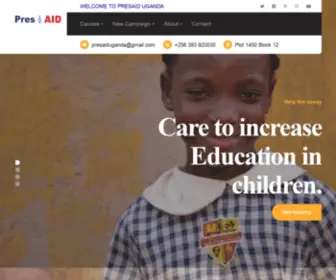 Presaiduganda.org(PresAID Uganda) Screenshot