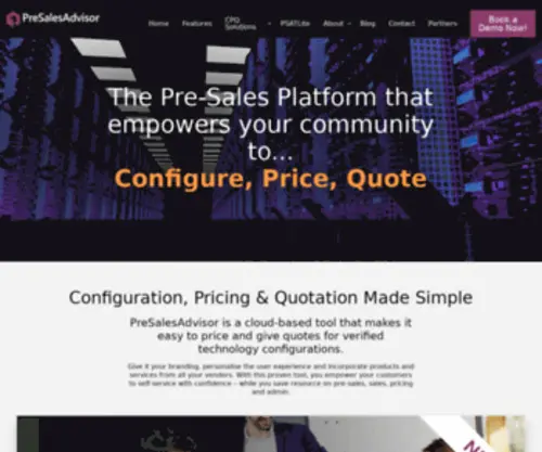Presalesadvisor.com(Pre-Sales Advisor) Screenshot