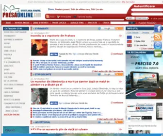Presaonline.com(Ziare, Ziare si Reviste, Revista Presei, Stiri) Screenshot