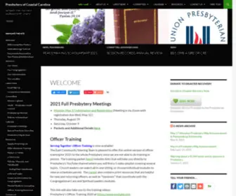 Presbycc.org(Presbytery of Coastal Carolina) Screenshot