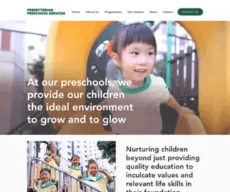 Presbypreschool.sg(Presbyterian Preschool Services) Screenshot