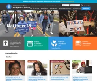 Presbyterianmission.org(The Presbyterian Mission Agency) Screenshot