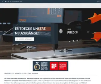 Presch-Tools.de(Finde jetzt passende Werkzeuge von PRESCH) Screenshot