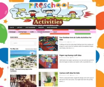 Preschoolactivities.us(Preschool crafts) Screenshot