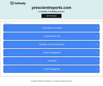 Prescientreports.com(Prescientreports) Screenshot