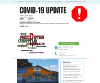 Prescriptioncentre.net(We are a retail pharmacy) Screenshot