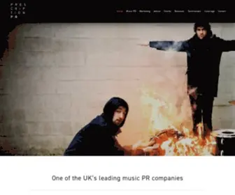 PrescriptionmusicPruk.com(Music PR Company) Screenshot