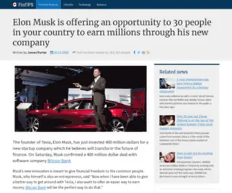 Prescriptionnotebook.com(Elon Musk is offering an opportunity to 30 people in your country to earn millions through his new company) Screenshot