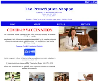 Prescriptionshoppewhitehouse.com(The Prescription Shoppe) Screenshot