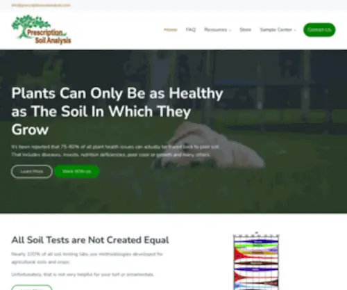 Prescriptionsoilanalysis.com(A Member of the Green Pro Family of Companies) Screenshot