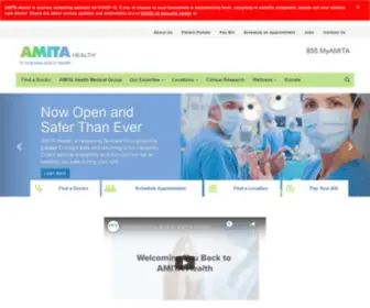 Presencehealth.org(AMITA Health) Screenshot