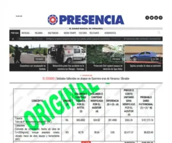Presencia.mx(El Diario Digital de Veracruz) Screenshot