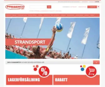 Presencosport.se(Presenco Sport webbshop) Screenshot