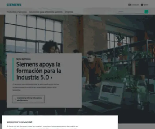 Presentacionsiemens.es(Siemens España) Screenshot