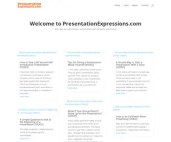 Presentationexpressions.com(Presentation Expressions) Screenshot