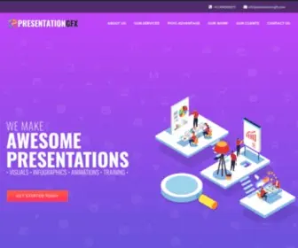 Presentationgfx.com(Presentation Design Agency) Screenshot
