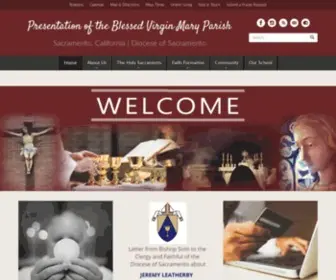 Presentationparish.org(Presentation of the Blessed Virgin Mary Parish) Screenshot