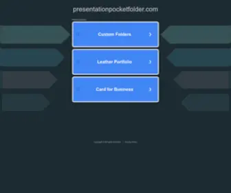Presentationpocketfolder.com(Presentationpocketfolder) Screenshot