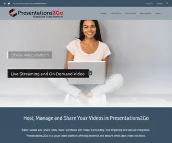 Presentations2GO.eu(Presentations2Go Enterprise Video Platform) Screenshot