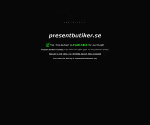 Presentbutiker.se(presentbutiker) Screenshot