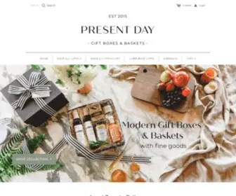 Presentdaygifts.ca(Toronto Gift Boxes and Gift Baskets) Screenshot