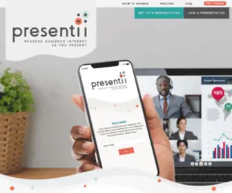 Presentii.com(Measure Audience Interest As You Present) Screenshot