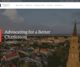 Preservationsociety.org(Preservation Society of Charleston) Screenshot