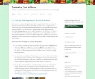Preservingfoodathome.com(Preserving Food at Home) Screenshot