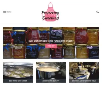 Preservingsweetness.com(Preparedness) Screenshot