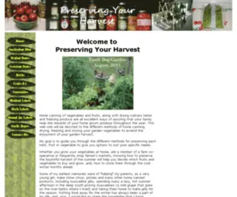 Preservingyourharvest.com(100% satisfaction guaranteed on every domain we sell. 30) Screenshot