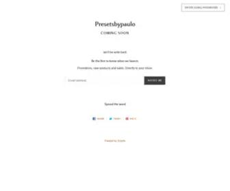 Presetsbypaulo.com(Presetsbypaulo) Screenshot