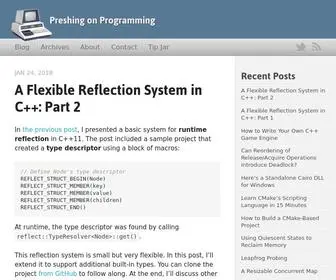 Preshing.com(Preshing on Programming) Screenshot
